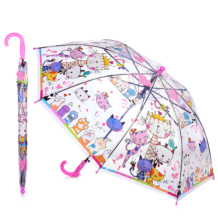 Зонт детский 00-4463 "Жизнь кошачья" 50 см