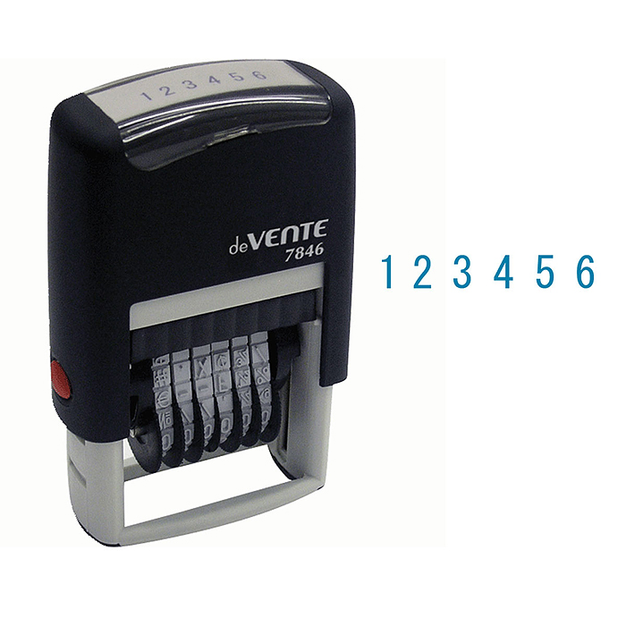 Нумератор автоматический 7846, 6-ти разрядный 4 мм, в блистере
