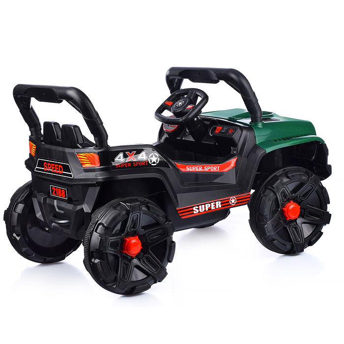 Электромобиль U023460Y "Рустик" на аккумуляторе, с р/у управлением, в коробке (зеленый)