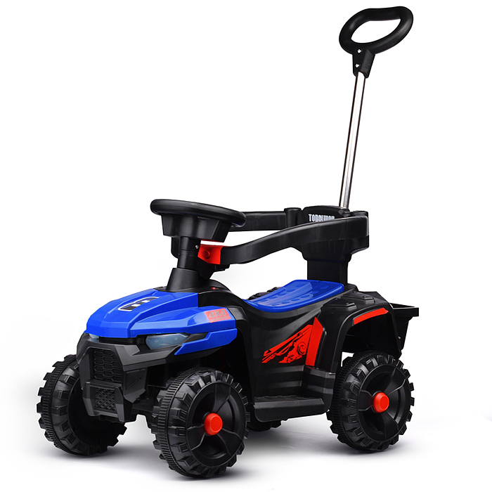 Квадроцикл U014102Y "Муви" с родительской ручкой, на аккумуляторе 6V. синий