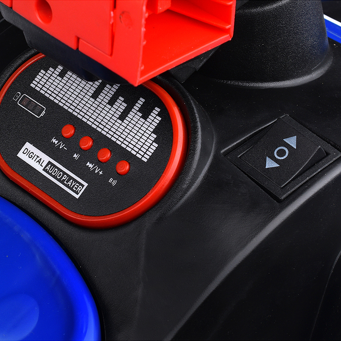 Квадроцикл U014102Y "Муви" с родительской ручкой, на аккумуляторе 6V. синий