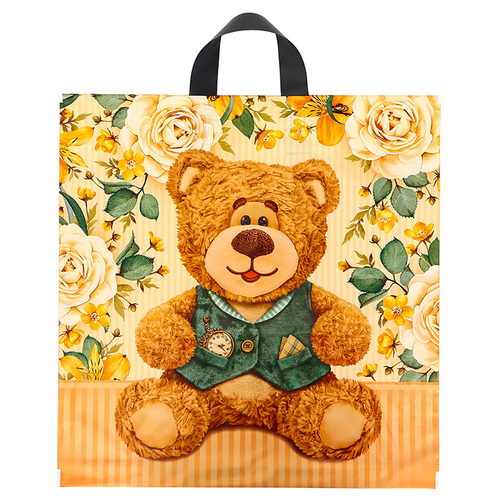 Пакет ПЭ с петлевой ручкой 44х44, 70мкм "Боярин" ПВД 