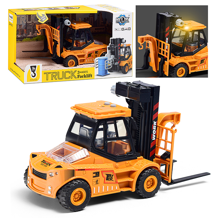 Машина KLX900-33  "Вилочный погрузчик4" 1:43 (свет,звук) в коробке