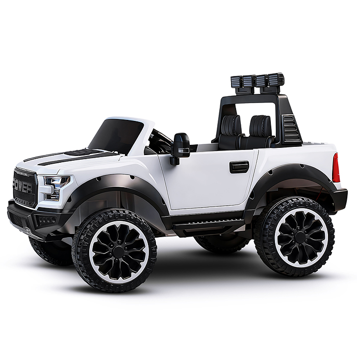 Электромобиль U023438Y "Мощность скорости" на аккумуляторе, с р/у управлением, в коробке (белый)