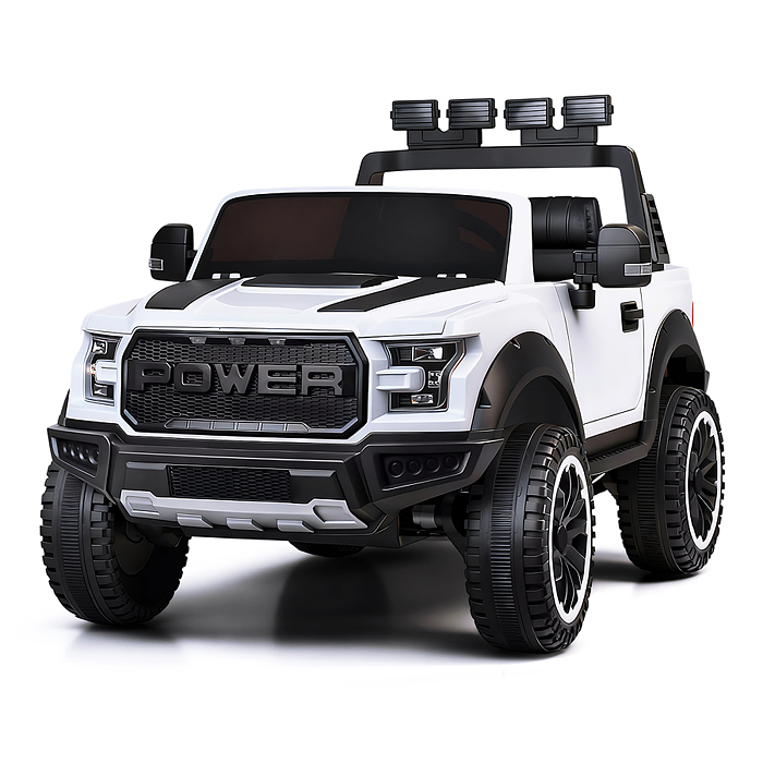 Электромобиль U023438Y "Мощность скорости" на аккумуляторе, с р/у управлением, в коробке (белый)