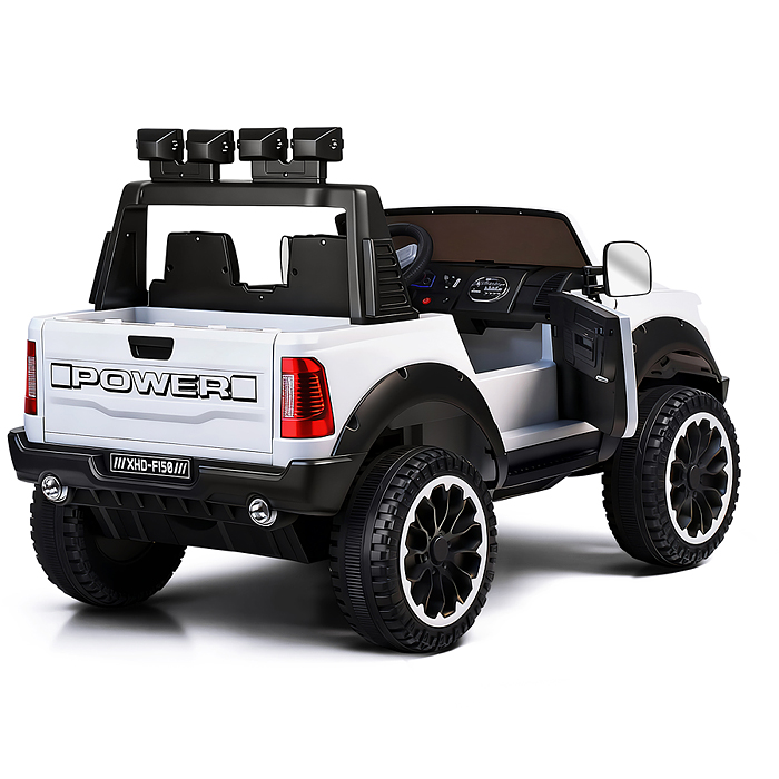 Электромобиль U023438Y "Мощность скорости" на аккумуляторе, с р/у управлением, в коробке (белый)