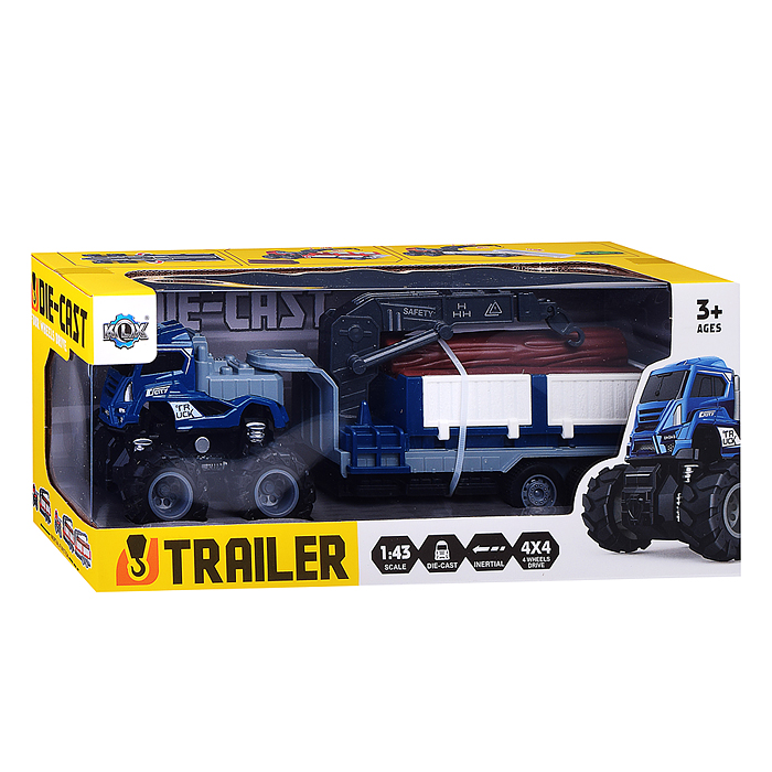 Машина KLX600-378 "Мега лесовоз" в коробке