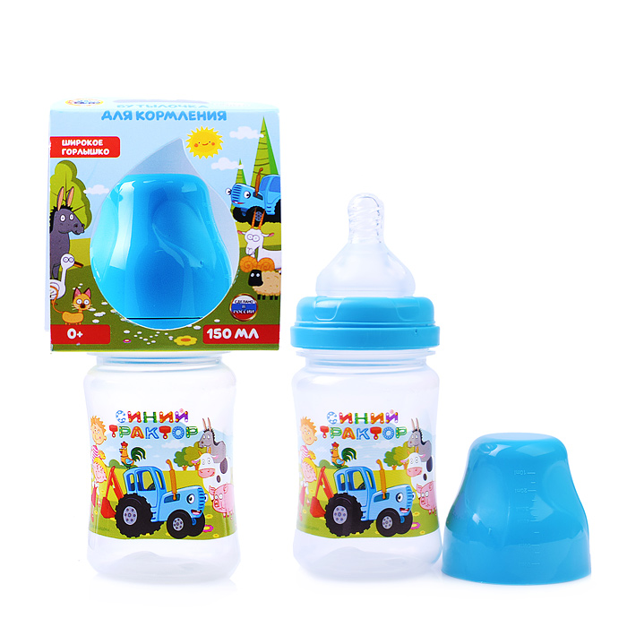 Бутылочка для кормления "Синий трактор" 150 мл Бутылочка для кормления "Синий трактор" 150 мл