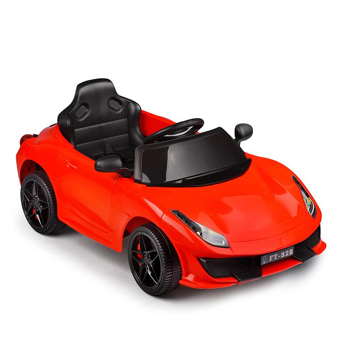 Электромобиль U023436Y "Скоростной заезд" на аккумуляторе, с р/у управлением, в коробке (красный)