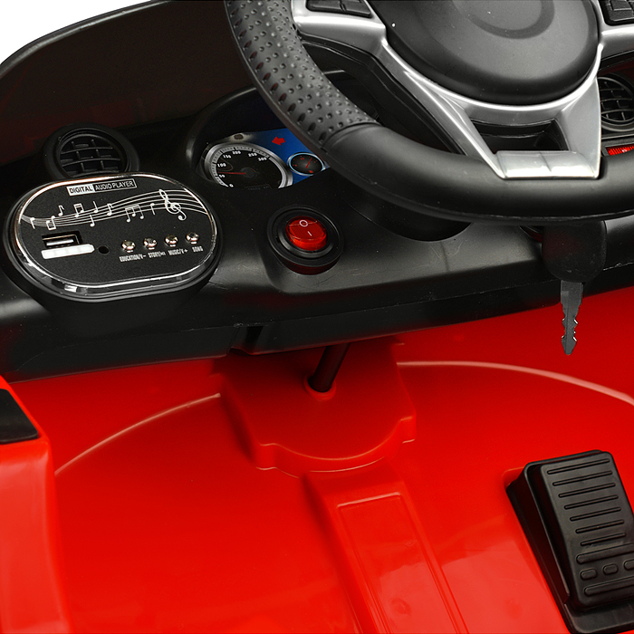 Электромобиль U023436Y "Скоростной заезд" на аккумуляторе, с р/у управлением, в коробке (красный)