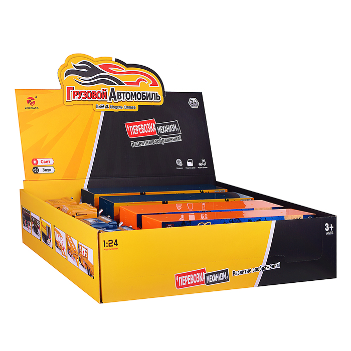 Машина 413099 "ГрузоЛидер" 1:24, металл., в коробке