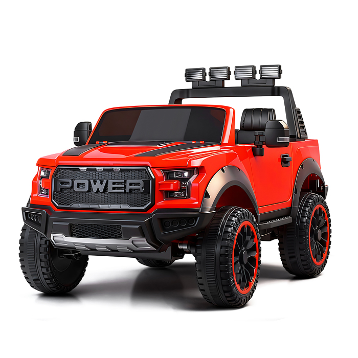 Электромобиль U023438Y "Мощность скорости" на аккумуляторе, с р/у управлением, в коробке (красный)