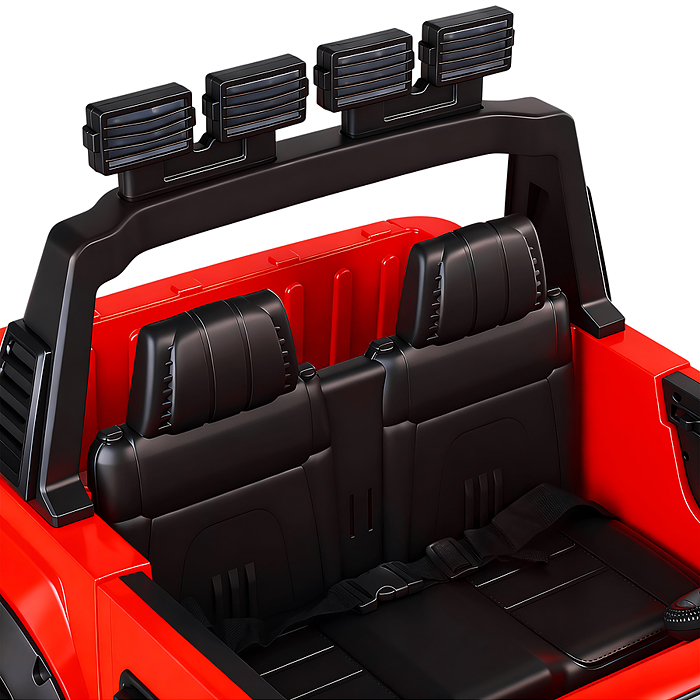 Электромобиль U023438Y "Мощность скорости" на аккумуляторе, с р/у управлением, в коробке (красный)