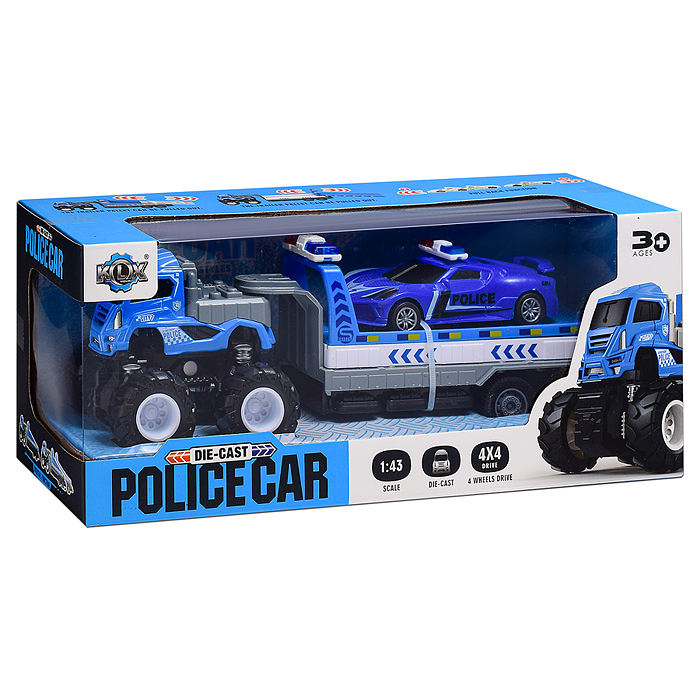 Машина KLX600-351 "Полицейский спасатель" в коробке