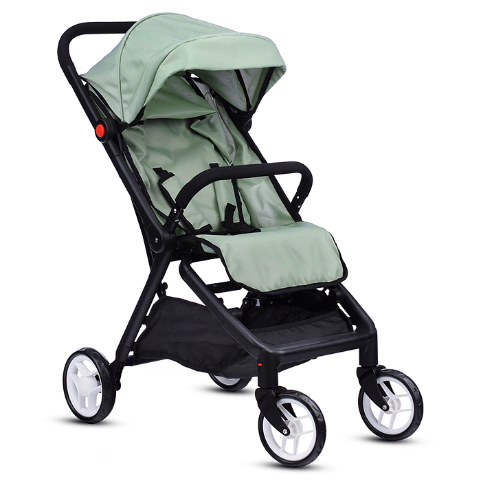 Коляска для кукол 9699 прогулочная, складная, с корзиной, цвет хакки