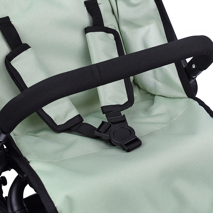 Коляска для кукол 9699 прогулочная, складная, с корзиной, цвет хакки