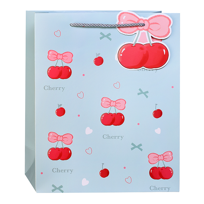 Пакет подарочный 00-7753 "Вишенка" 32*26*12см.