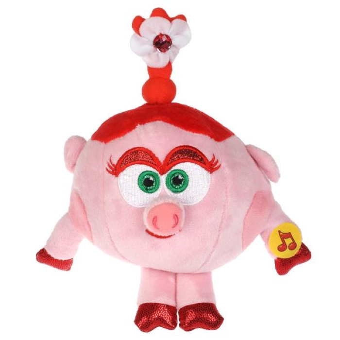 Мягкая игрушка "Смешарики" Нюша, 13см, муз. чип, в пакете 