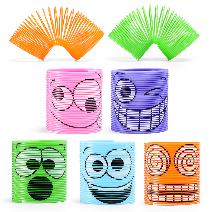 Игрушка-пружинка D45-2GR "Смайлик" Игрушка-пружинка D45-2GR "Смайлик"