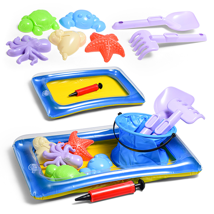 Набор для игры в песке 666-155TG "Пляжный отдых" в сетке Набор для игры в песке 666-155TG "Пляжный отдых" в сетке