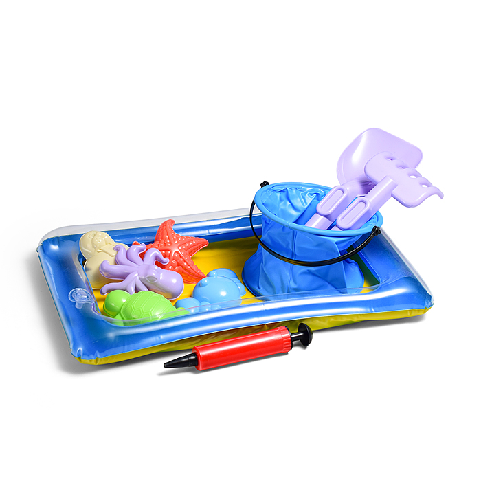 Набор для игры в песке 666-155TG "Пляжный отдых" в сетке