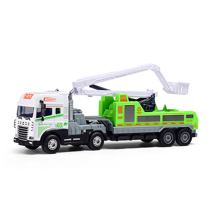 Машина KLX800-225 "Мега Прицеп" (свет, звук) в коробке