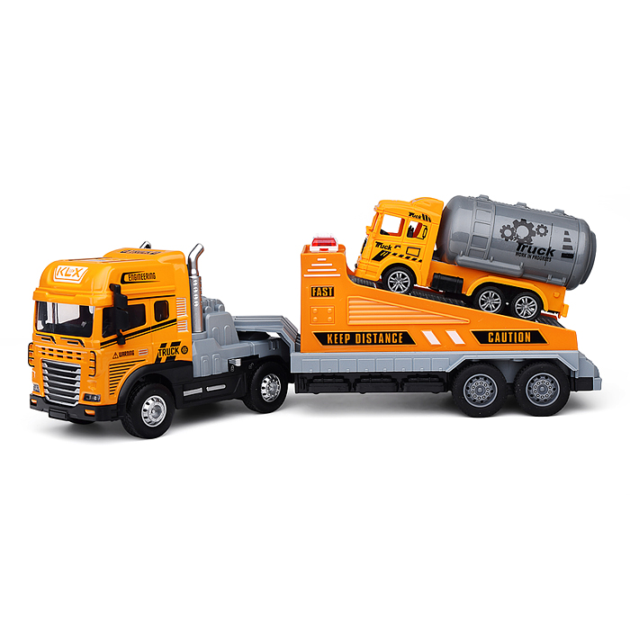 Машина KLX800-261 "Перевозчик спецтехники" ( свет,звук) в коробке