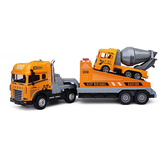 Машина KLX800-261 "Перевозчик спецтехники" ( свет,звук) в коробке