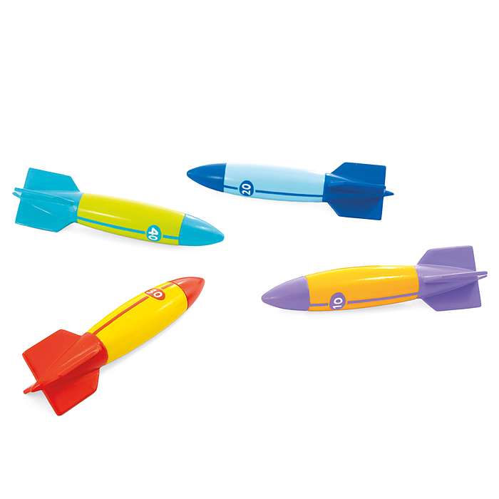 Набор для подводной игры "Торпеды" от 6 лет, 4 цвета в наборе, 55508 INTEX