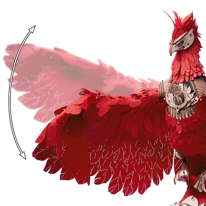 Модель Ночник "Огненный феникс"