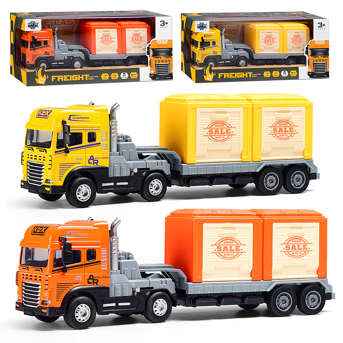 Машина KLX800-216 "Двухзвенный прицеп четырехприводный" (свет, звук) в коробке Машина KLX800-216 "Двухзвенный прицеп четырехприводный" (свет, звук) в коробке