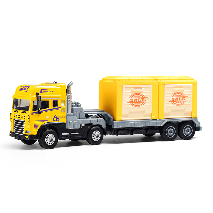 Машина KLX800-216 "Двухзвенный прицеп четырехприводный" (свет, звук) в коробке