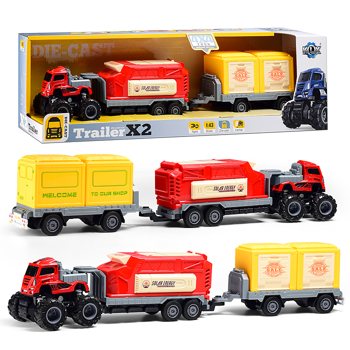 Машина KLX600-403 "Большой прицеп" 1:43, в коробке Машина KLX600-403 "Большой прицеп" 1:43, в коробке