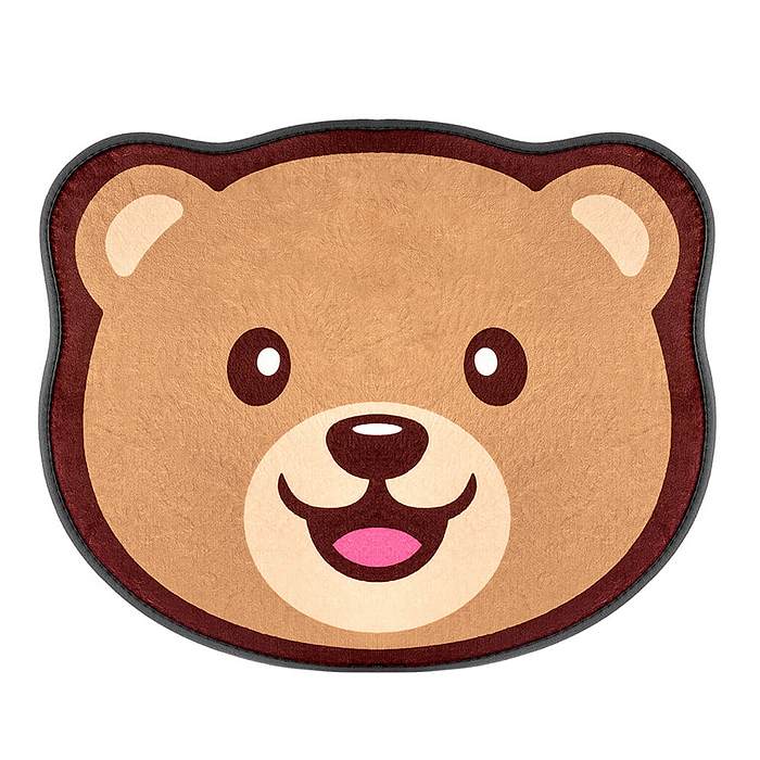 Коврик плюшевый c эффектом памяти "Мишка" 50x60см