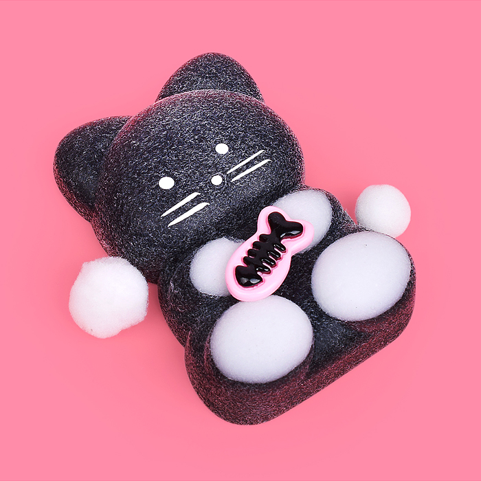 Игрушка -антистресс 00-5529 "Котенок с клубничкой"