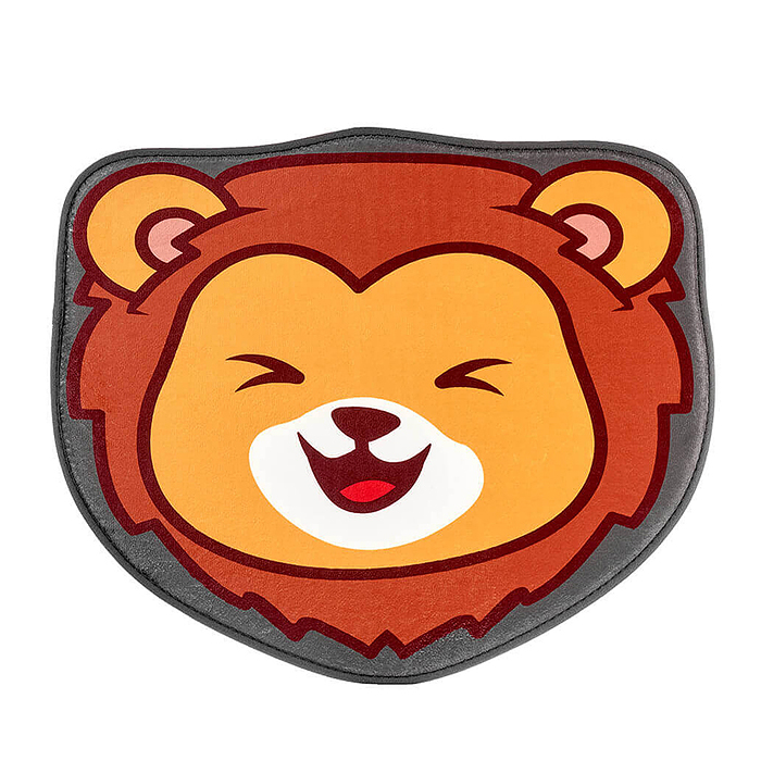 Коврик плюшевый c эффектом памяти "Лев" 50x60см