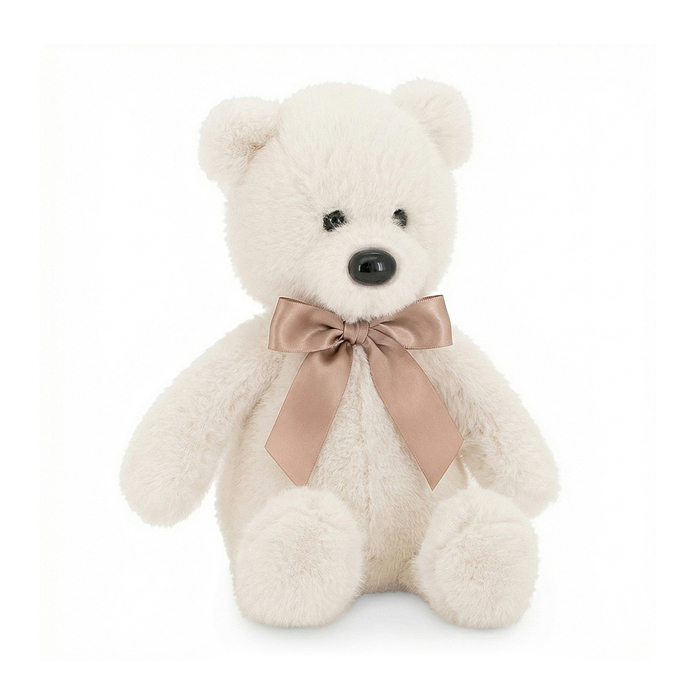 Медвежонок Тёпа белый с бантом 25 