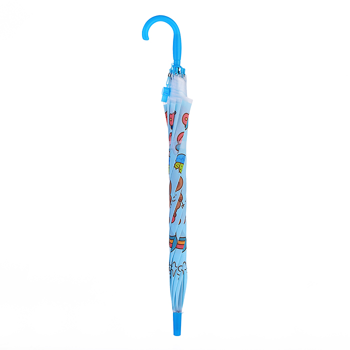 Зонт детский 00-7885 "Милая капибара" (цвет синий) (48,5см.)