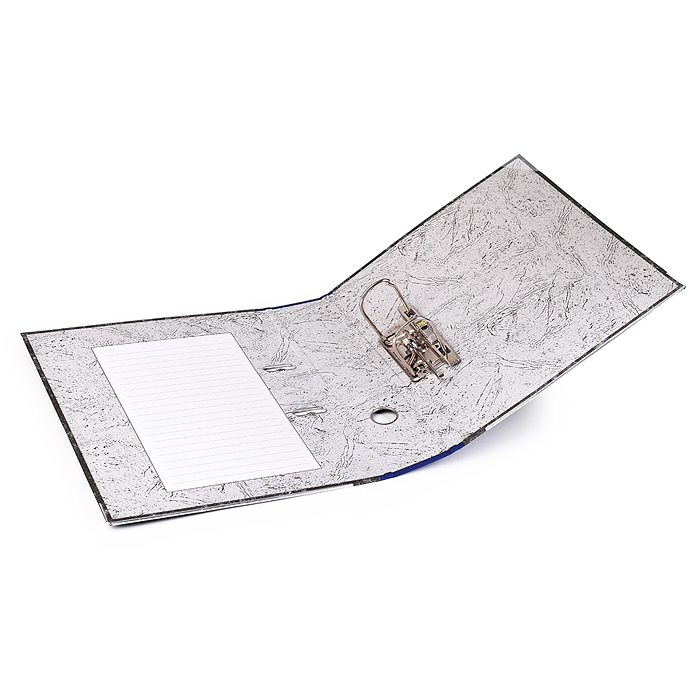 Папка с арочным механизмом "Attomex" A4 75 мм мраморная картонная разобранная, корешок из PVC, навар