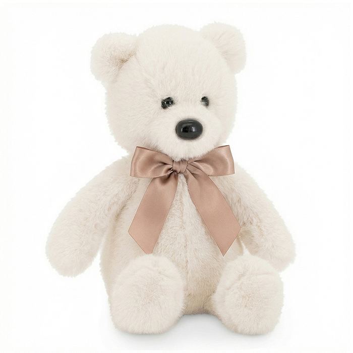 Медвежонок Тёпа белый с бантом 33 
