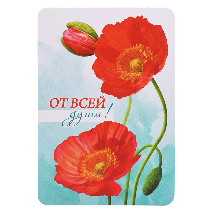 Набор мини-открыток "Акварельные цветы"