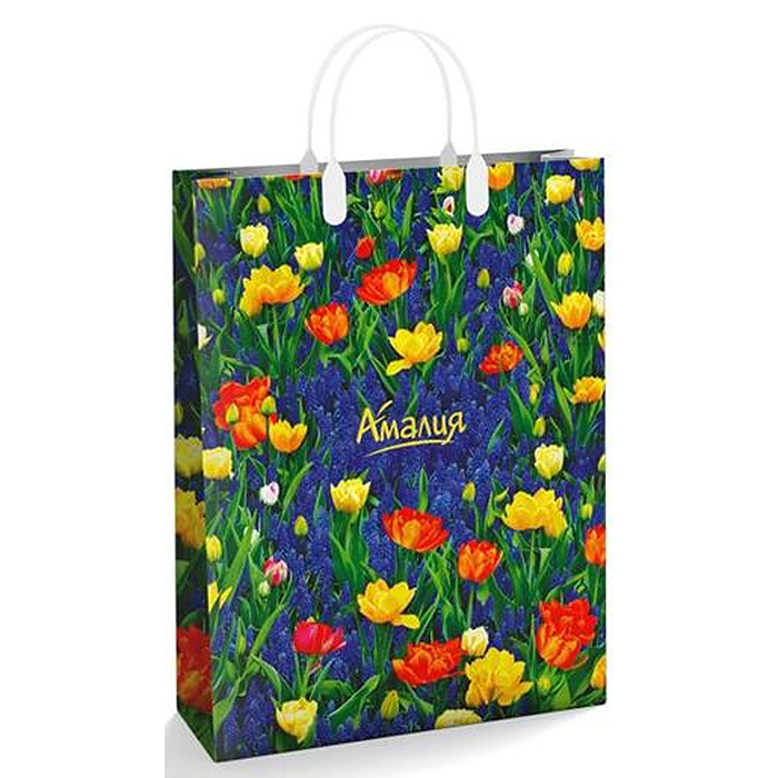 Пакет подарочный 30х40, 150мкм из мягкого пластика "Амалия" ламинированный