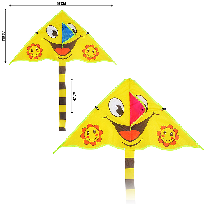 Змей воздушный 00-6292 "Веселый смайл"