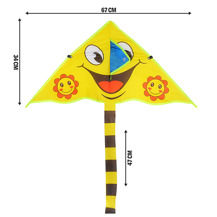 Змей воздушный 00-6292 "Веселый смайл"