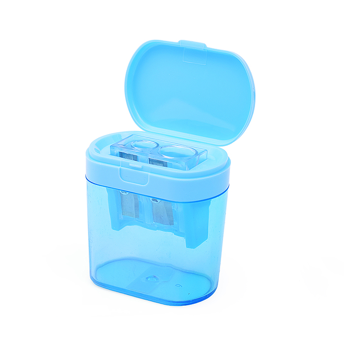 Фото к товару Точилка для карандашей "Pastel" 2 отверстия разных диаметров, с контейнером, пластмассовая, Точилка для карандашей "Pastel" 2 отверстия разных диаметров, с контейнером, пластмассовая,