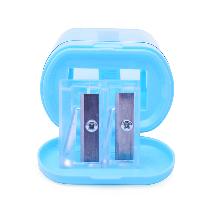 Фото к товару Точилка для карандашей "Pastel" 2 отверстия разных диаметров, с контейнером, пластмассовая, Точилка для карандашей "Pastel" 2 отверстия разных диаметров, с контейнером, пластмассовая,