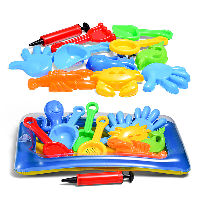 Набор для игры в песке 666-117TE "Морской бриз" в сетке Набор для игры в песке 666-117TE "Морской бриз" в сетке