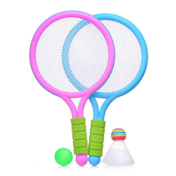 Набор игровых ракеток 00-5743 (2 ракетки, волан, мяч) Набор игровых ракеток 00-5743 (2 ракетки, волан, мяч)