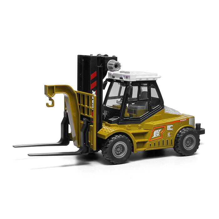 Машина KLX900-54 "Вилочный погрузчик с прицепом" 1:43  (свет,звук) в коробке