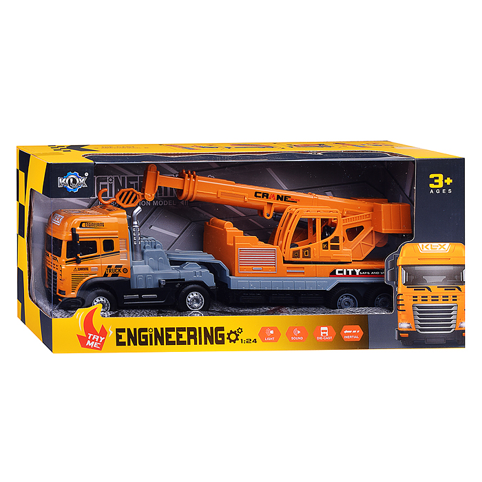 Машина KLX800-241" Кран" 1:24 (свет,звук) в коробке